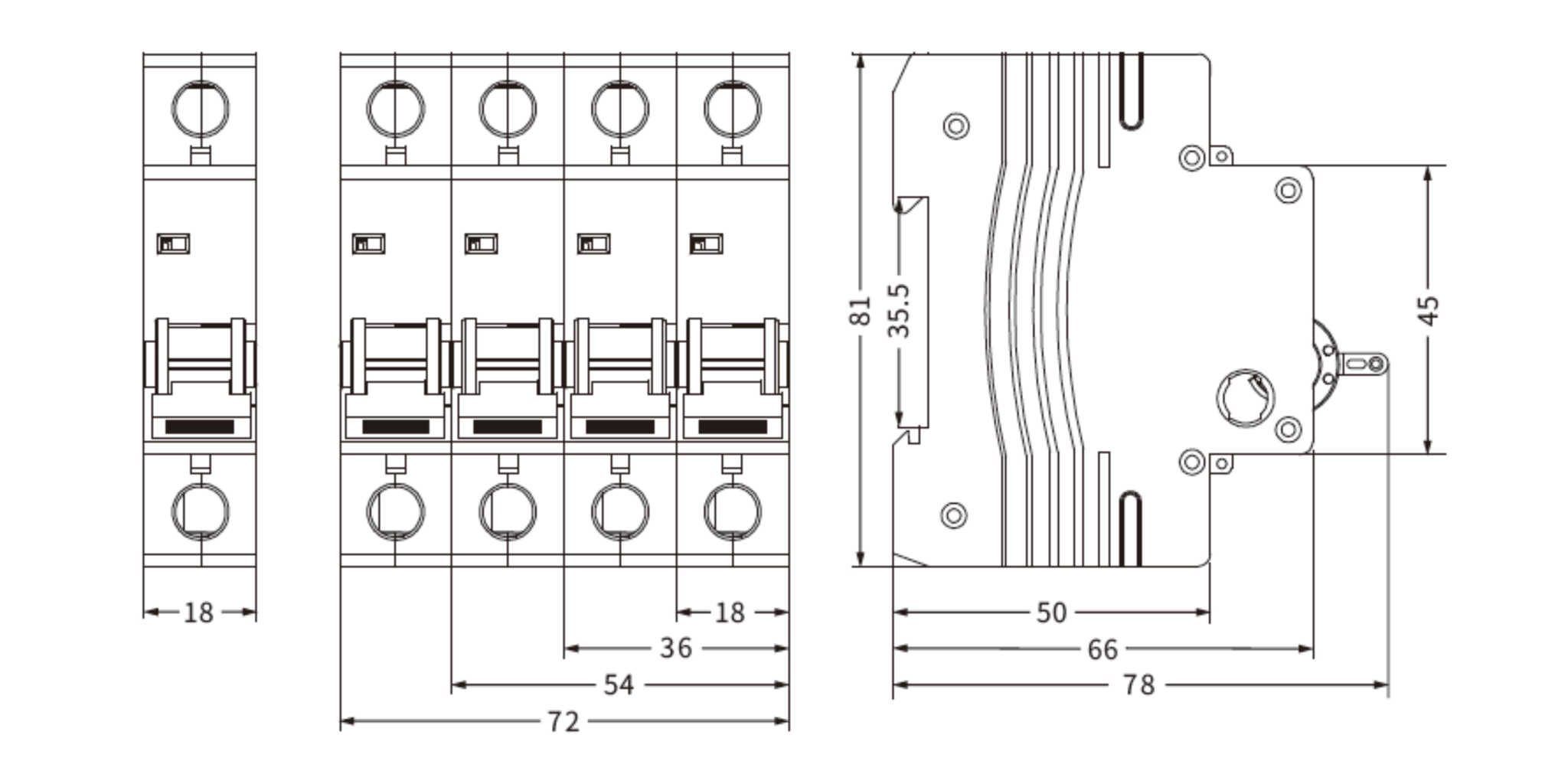Aptomat ETEK AC EKM1-63S-2C40